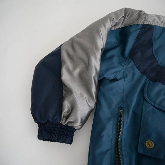 Vintage Extreme Limit Teal and Navy Zip Up winter Jacket Coat XL - Picture 9 of 12